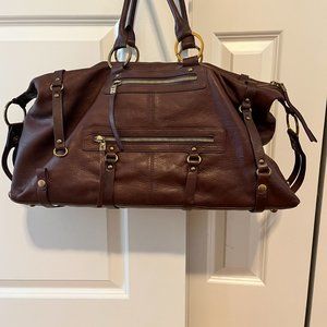 Luxury Leather Cole Haan Weekender Bag
